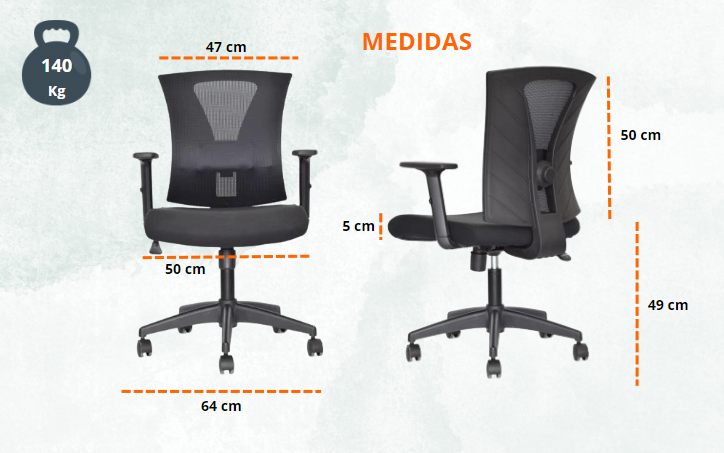 Medidas de Silla COR203
